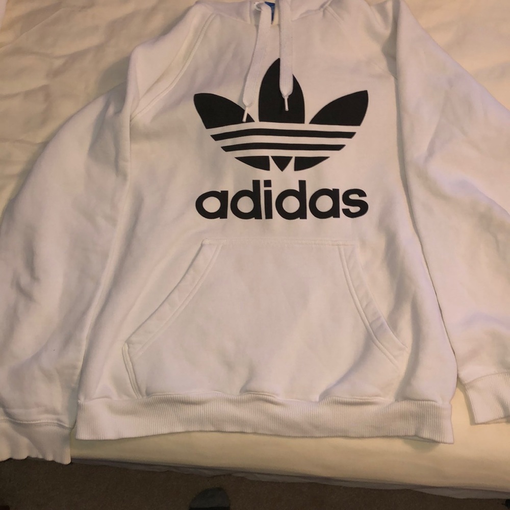 White adidas hoodie